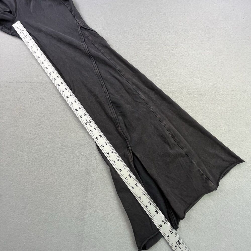 FP Free People Movement Flare Leggings Medium Gray Slit Leg Stretch - Picture 10 of 12